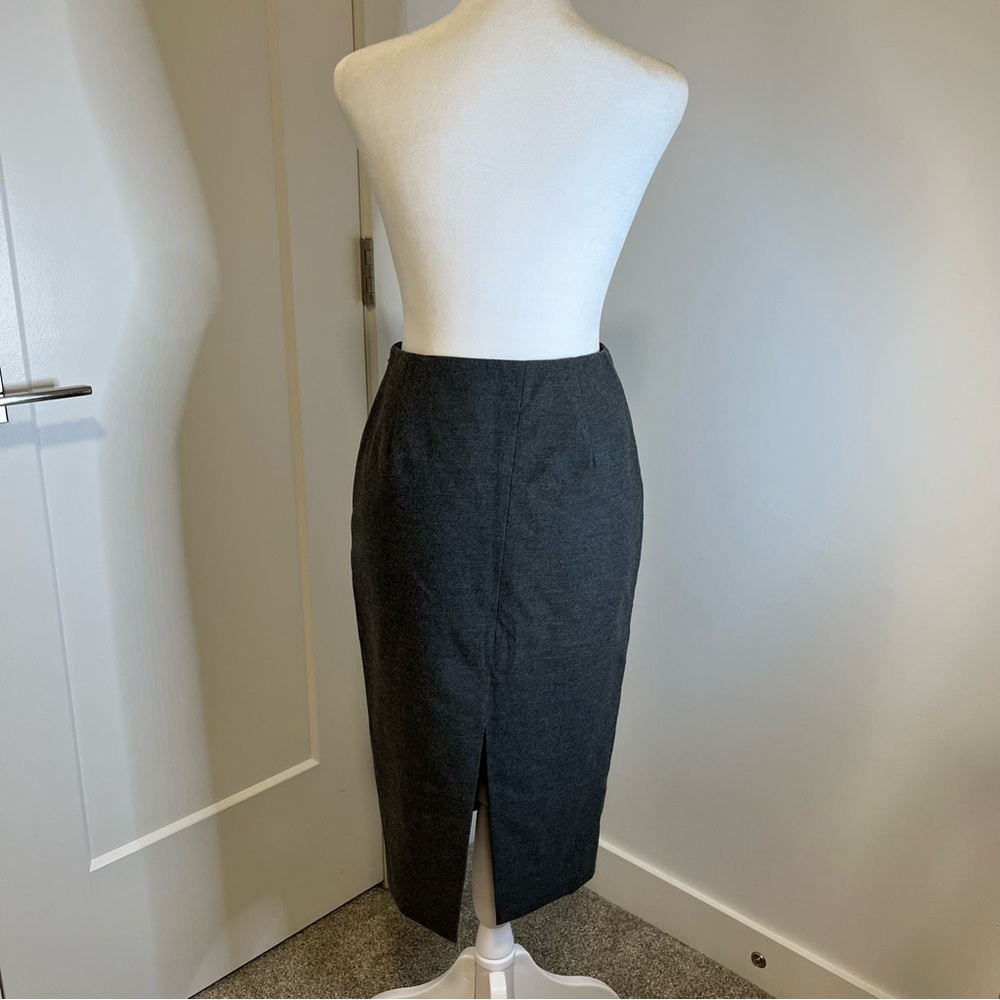 BABTON Long Grey Pencil Skirt - Size 2 - FREE SHIPPING on Bundles $95+